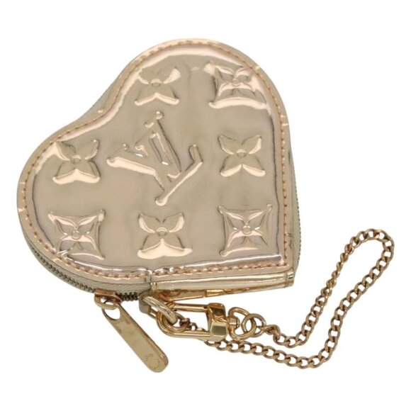 LOUIS VUITTON Monogram Miroir Porte Monnaie Coeur Purse Dore M93567 Auth 129270V - Picture 1 of 14